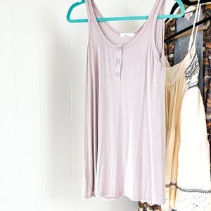 LUSH Ribbed Tunic Tank